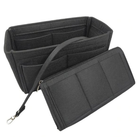 Insert/Organizer- SM- Designer Handbags/Totes -Black Style1- NWT - Picture 1 of 8